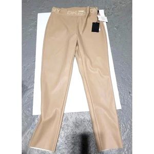 DKNY New DKNY Faux Leather Stretchy Leggings